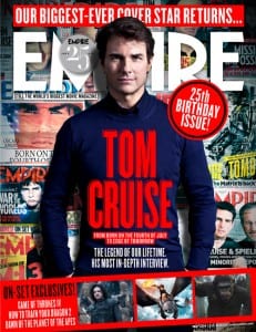 Tom Cruise on the cover of Empire magazine