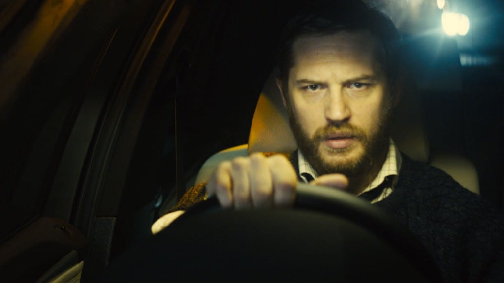 The character Ivan Locke, played by Tom Hardy, driving his car.